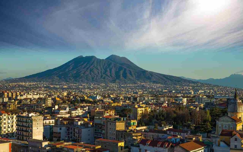 Naples' Panoramic with volcano