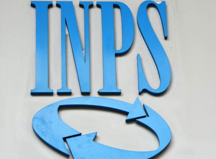 Illustrazione del logo dell'INPS su uno sfondo grigio (Depositphotos)