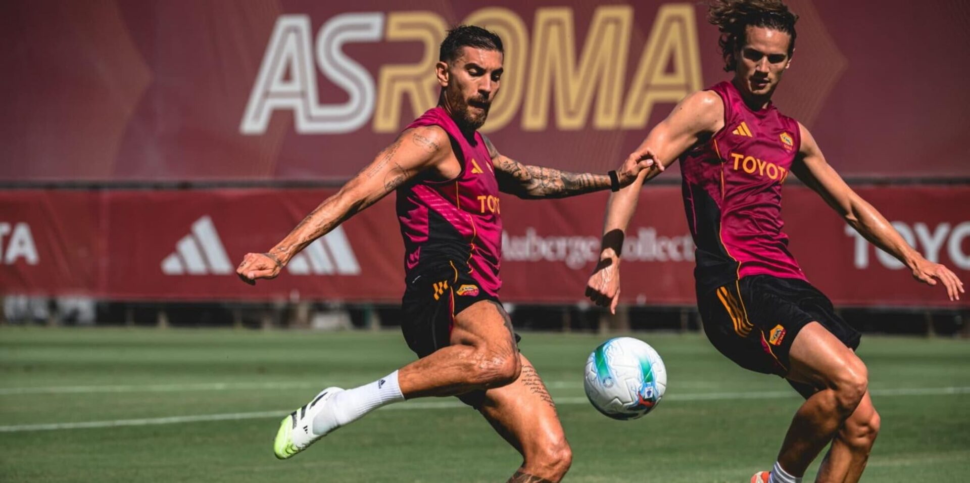 La Roma Roma in campo durante la pausa delle nazionali: amichevole con il Roma ...